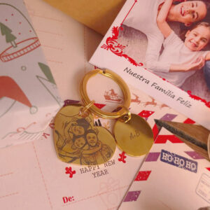 Llavero Placa Corazón Grabado Grande + Envío Gratis