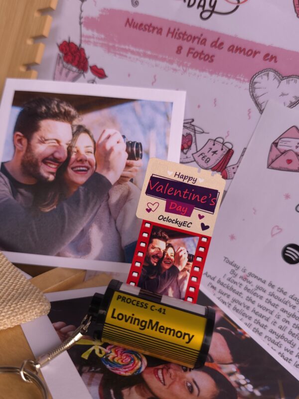 Llavero Rollo de Fotos - Historia de Amor/ San Valentin + Envío Gratis - Imagen 3