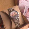 Reloj de Acero Inoxidable Fino para Dama Plateado/Dorado