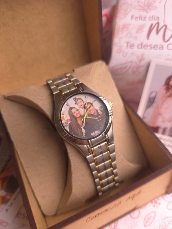 Reloj de Acero Inoxidable Fino para Dama Plateado/Dorado