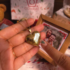 Relicario Corazón Llano + Grabado + Envío Gratis