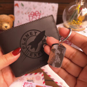 Combo Billetera + Llavero Rectangular – Versión 2