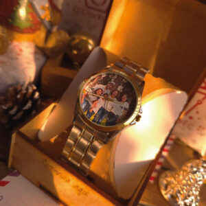 Reloj Elegante para Caballero: Dorado/Plateado