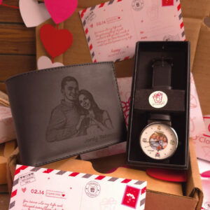 Combo: Billetera + Reloj Personalizado + Envío Gratis