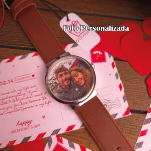 Reloj Personalizado Unisex Redondo Café