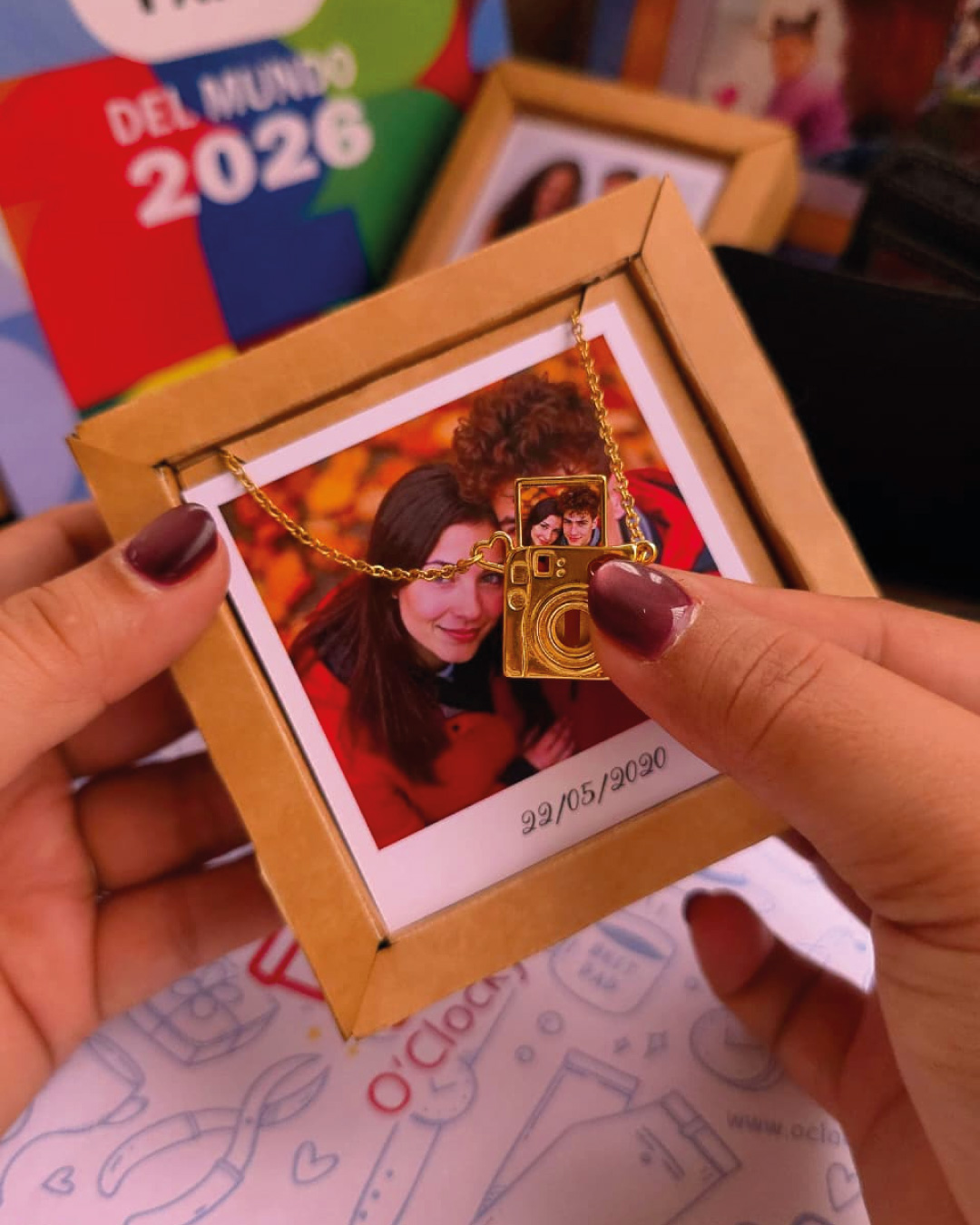Relicario Cámara Instax/Latón + Envío Gratis - Imagen 2