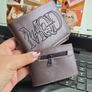 Billetera Café Oscuro Modelo 1 / Tira de Lona / Tartejero Monedero